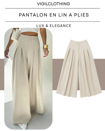 Pantalon En Lin