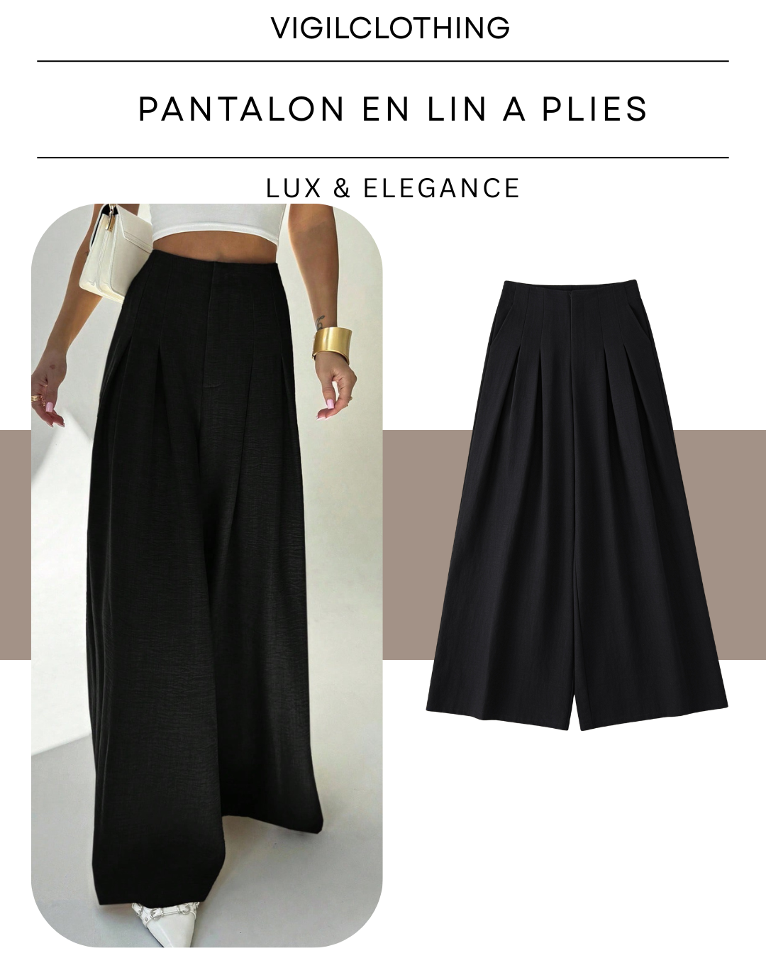 Pantalon En Lin
