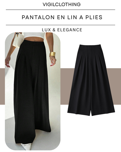 Pantalon En Lin