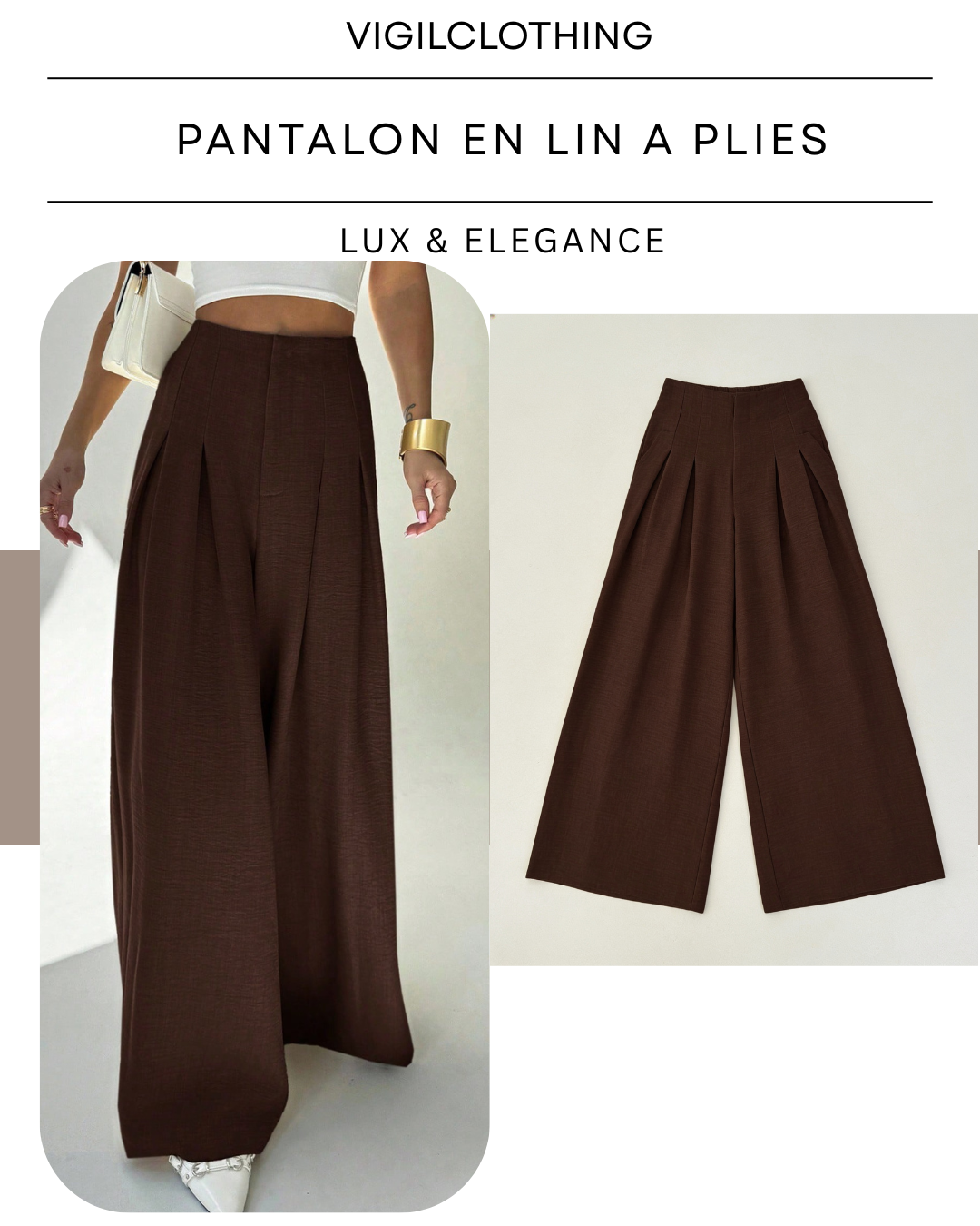 Pantalon En Lin