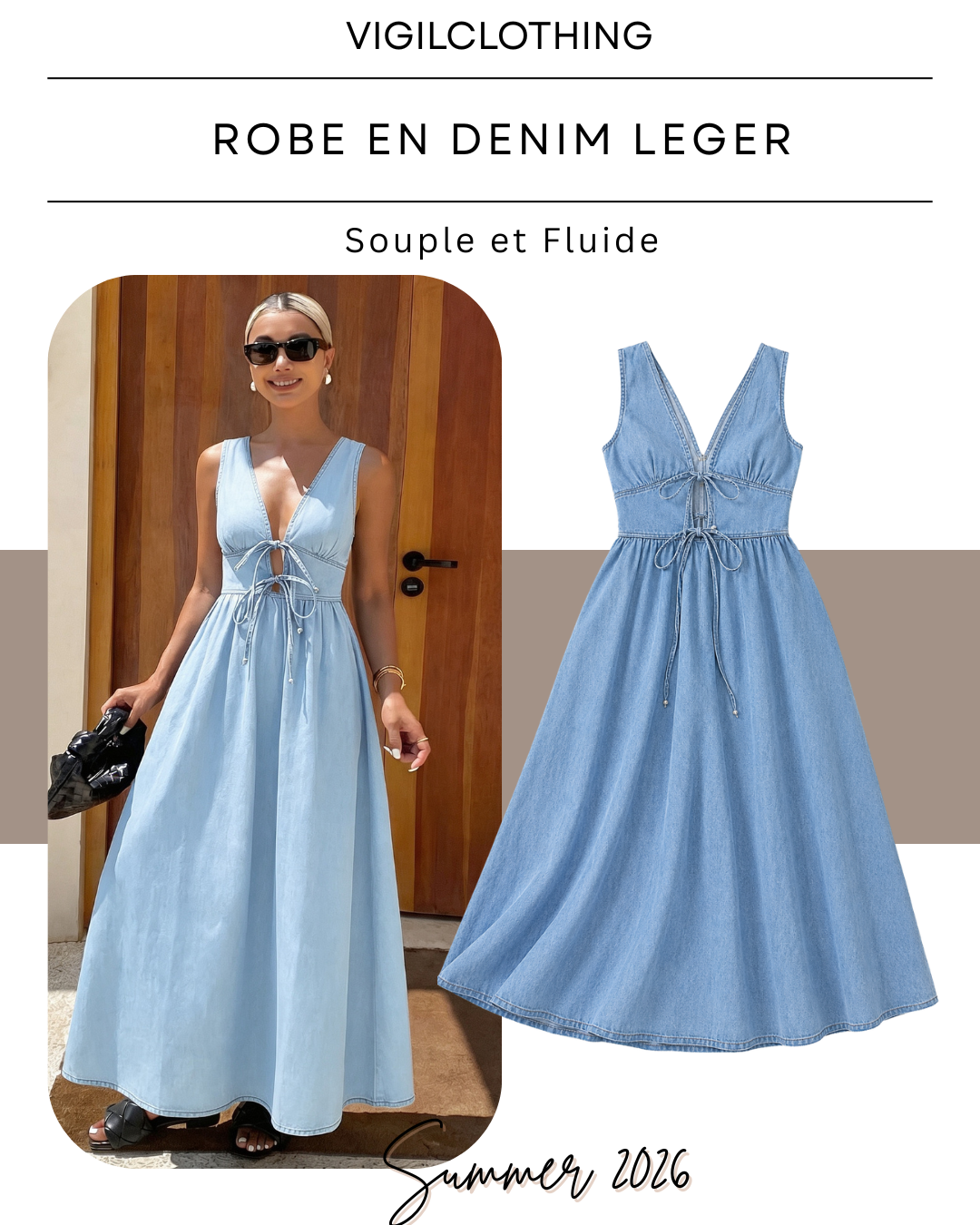 ROBE EN DENIM LEGER