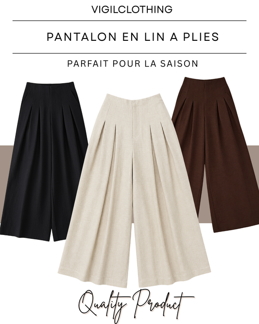 Pantalon En Lin