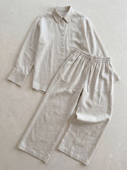 Ensemble en Lin Oversize