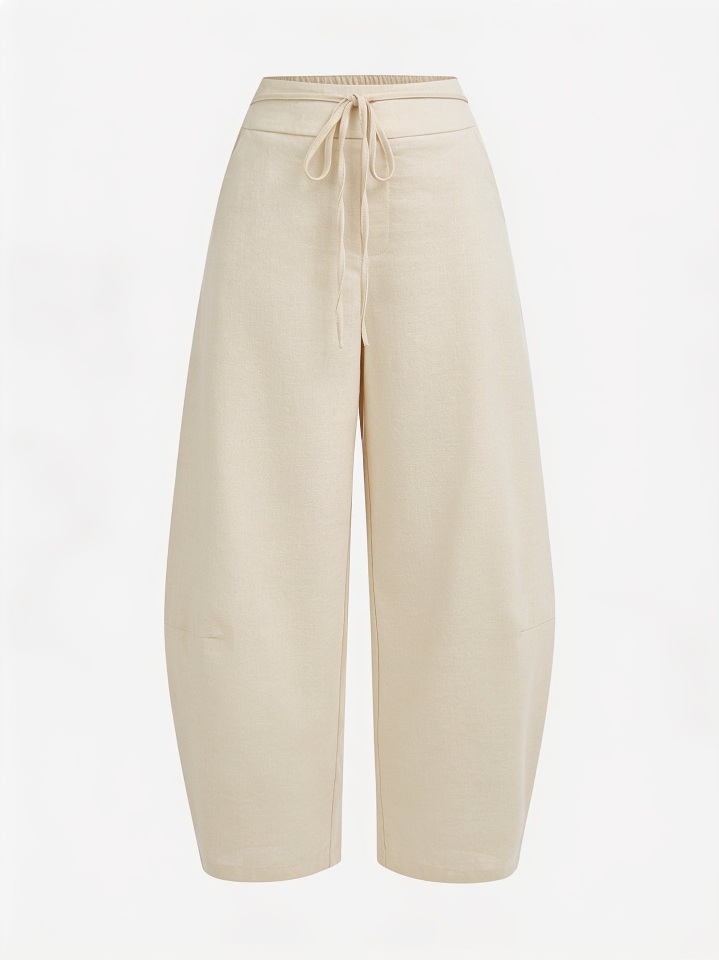 Pantalon En Lin Coupe Ballon