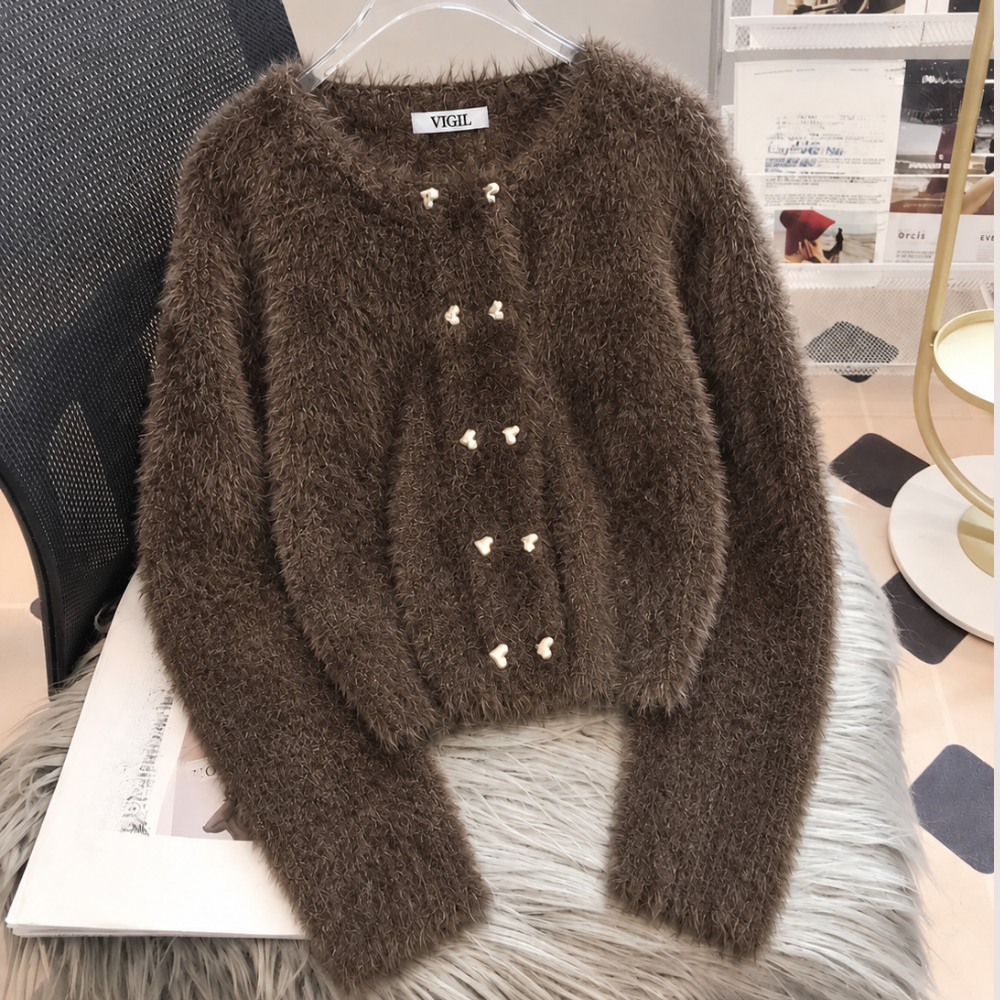 CARDIGAN EFFET FOURURE