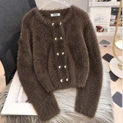 CARDIGAN EFFET FOURURE
