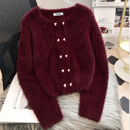 CARDIGAN EFFET FOURURE