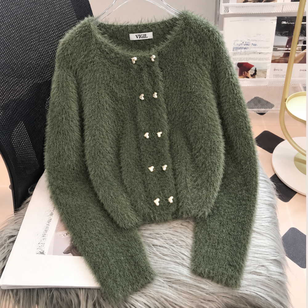CARDIGAN EFFET FOURURE
