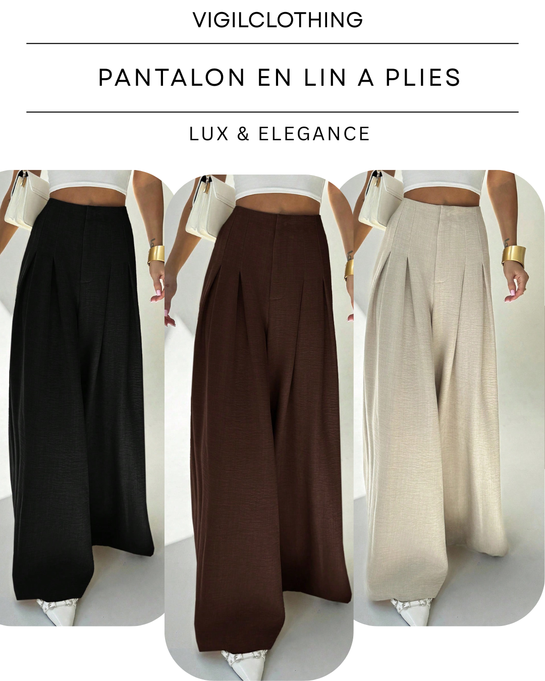 Pantalon En Lin