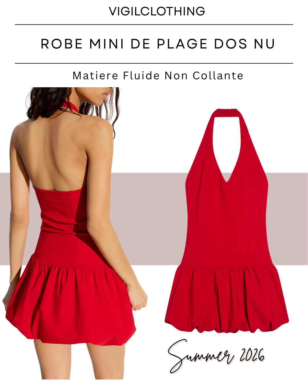 ROBE MINI DE PLAGE