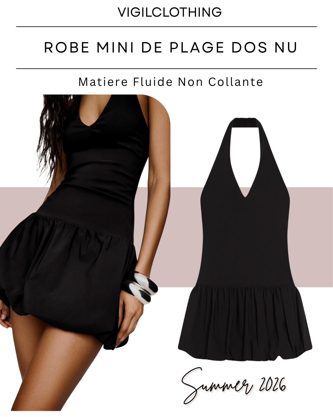 ROBE MINI DE PLAGE