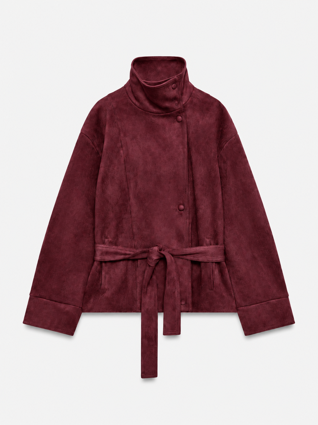 Veste Suédine Ceinturée