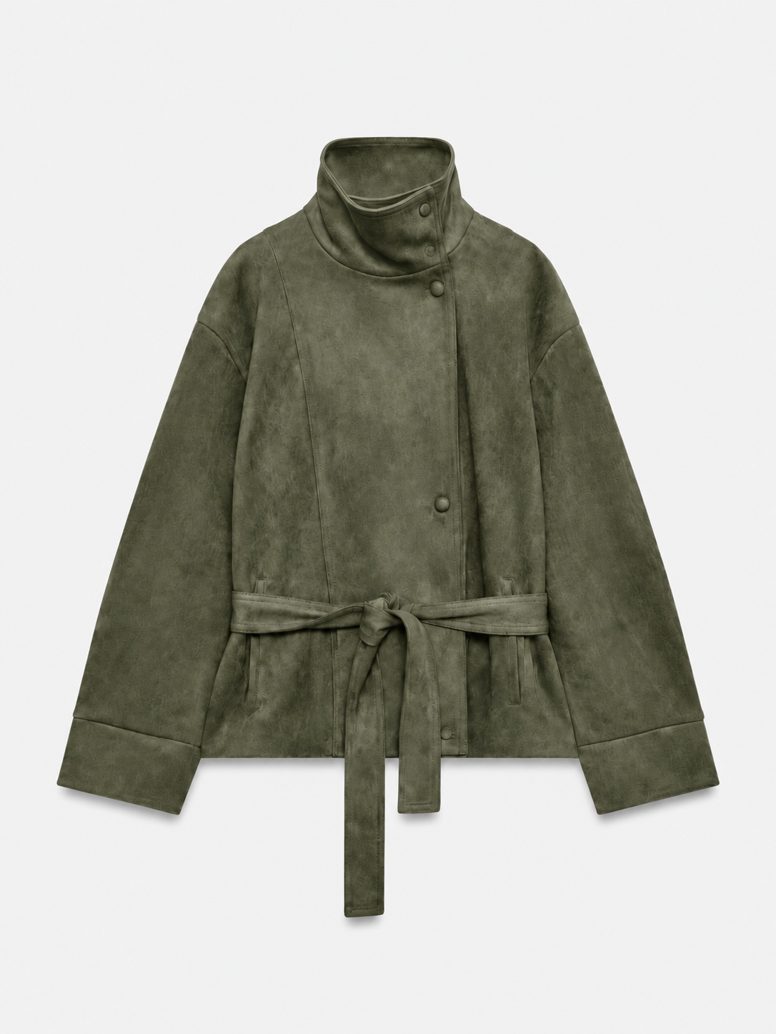 Veste Suédine Ceinturée