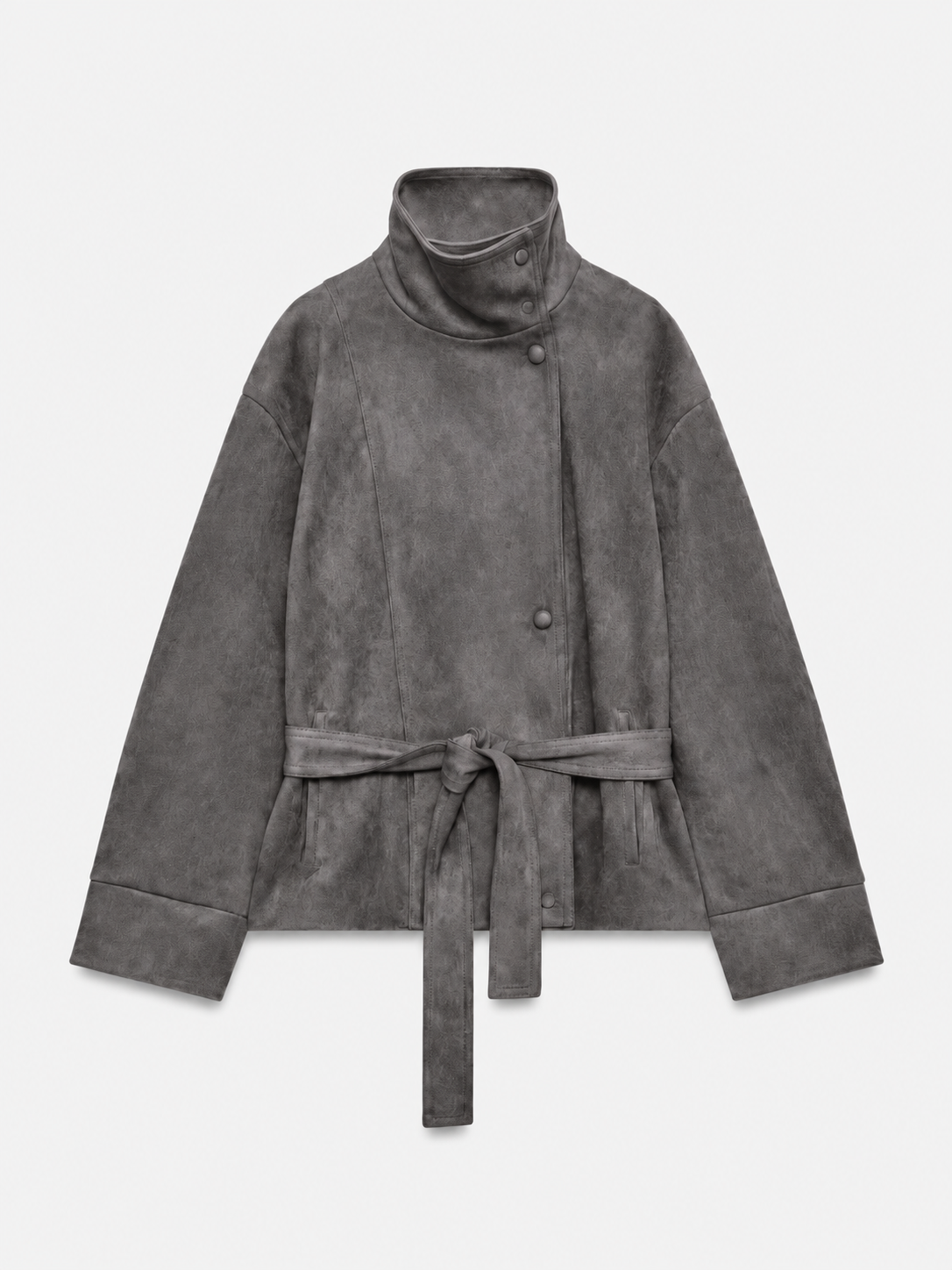 Veste Suédine Ceinturée