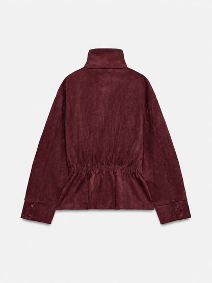 Veste Suédine Ceinturée