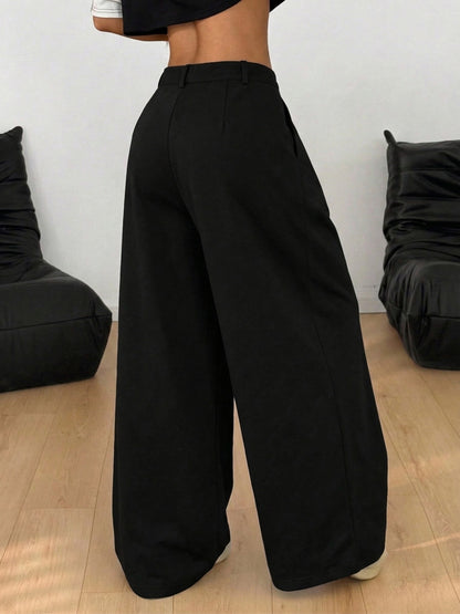 Pantalon Barrel Fit a Plis