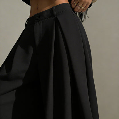 Pantalon Barrel Fit a Plis