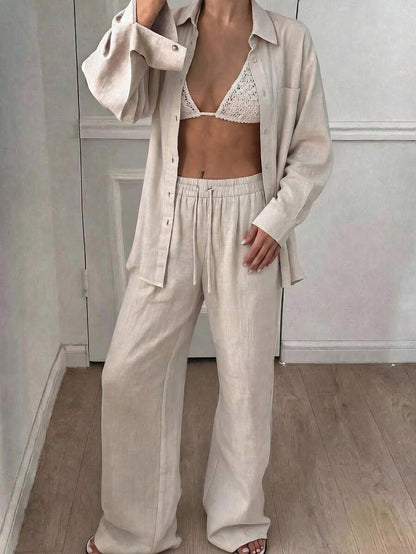 Ensemble en Lin Oversize